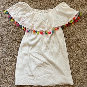 White off the shoulder dress